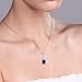 Gem Stone King 925 Sterling Silver Blue Sapphire Infinity Pendant Necklace For Women 2.62 Ct Oval with 18 Inch Silver Chain