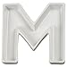 Ivy Lane Design Ceramic Love Letter Dish, Letter M, White