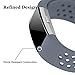 Yometome Fitbit Charge 2 Band Fashion Accessories Classic Edition Comfortable Replacement Strap for Fit bit Charge2 Sport Wristband for Girl and Boy With Breathable Holes Small Size Gray