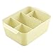mDesign Baby Nursery Storage Organizer Bin for Medicine, Thermometer, Nasal Aspirator, Washcloths - Lemon Yellow