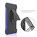 iPhone 7 Plus Case, Moonmini Shockproof Belt Clip Card Holder with Kickstand Dual Layer Heavy Duty Protective Cover for iPhone 7 Plus - Blue