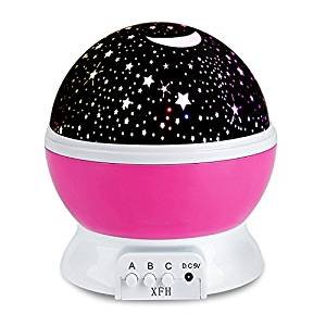 Baby light projector,sky starry star rotating projector…