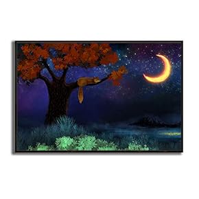 Framed Canvas Wall Art for Living Room, Bedroom Dreamland Theme Canvas Prints for Modern Home Decoration Ready to Hang - 16"x24" inches