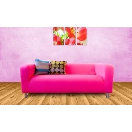 Ikea Klippan 2 Seater Sofa Replacement Slip Cover Hot Pink