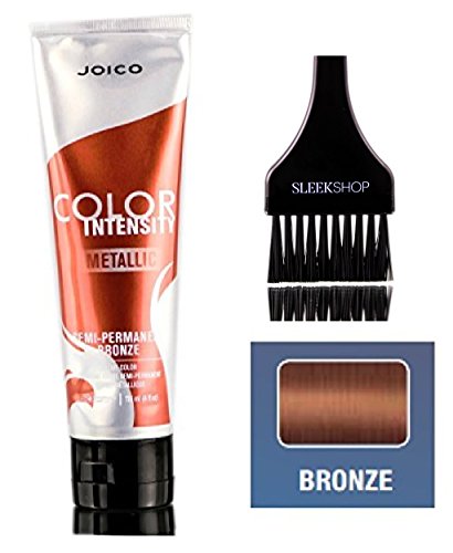 Joico Color Intensity METALLIC Semi-Permanent Creme Hair Color (with Sleek Tint Brush) (Bronze)