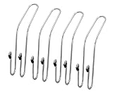McKay Dual Seat Back Hooks for Car: Multi-Purpose Hangers for Clothing, Handbags & Purses, Groceries & Shopping Bags or Coats & Hats, 4 Hooks