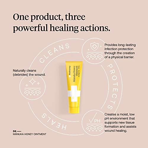 First Honey Wound Healing Ointment [ 1oz 28.4g ] 100 Active