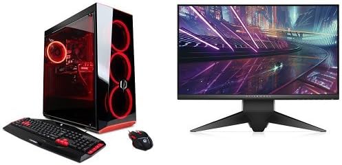 CYBERPOWERPC Gamer Xtreme GXIVR8020A4 Desktop Gaming PC & Alienware 25 Gaming Monitor - AW2518Hf