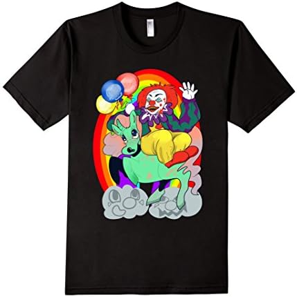 Men's Stephen King's It Rainbow Unicorn Tee Shirt XL Black