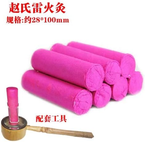 5:1 Thunder fire Moxa Stick Medicated roll 29mm100mm Bamboo moxibustion Cylinder Massage for Eye Back Body Waist
