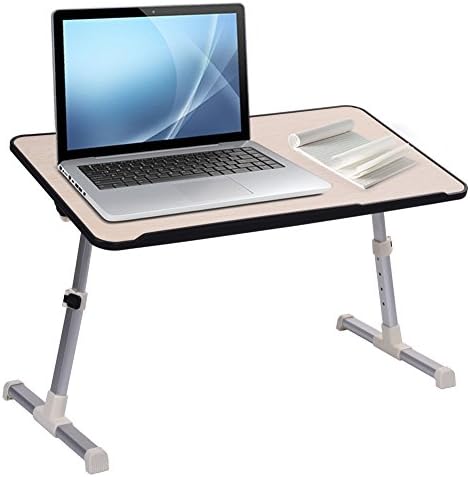 52CM Adjustable Portable Standing, Bed Laptop Table, Desk with Foldable Legs and Tiltable Desk Top (5230cm)