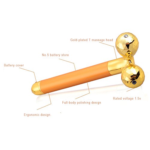 Zinnor Beauty Bar Face Massager 3D Roller Stick Face Slim V-Shaped Thin Facial Massage Tool Skin Wrinkle Remover Skincare Lady Body Care Energy Lift Mother Day\'s Gifts