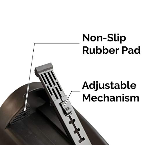 Space saver Ice Bucket, Patented mechanism, Designed in France, Adjustable for table top thickness up to 2 inches, Matte Black, Simple Design, Space saving mechanism, Passed 11 Lbs Safety Test - Thumbnail 4