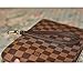 Dark Brown Coated Leather Wristlet Strap to Match Louis Vuitton Pochette Wallet and Agenda Key Chain Strap(Brown)