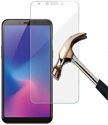 Galaxy A6s Tempered Glass Screen Protector Easy Bubble-Free Installation HD Ultra Clear shatterproof with 9H Hardness and Anti Fingerprint Oleo-phobic Coating (Samsung A6s 2018 Screen Protector)