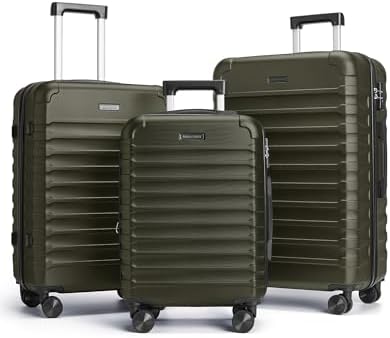 Amazon.com | Rockland Melbourne Hardside 3 Piece Expandable