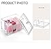 Oun Nana Transparent Acrylic Qtips Cotton Balls Makeup Holder Makeup Organizer Box - Clear Acrylic 4 stoarge Compartments