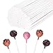 Juvale Cake Pop Sticks 6 Inch - White, 300 Count - Paper Sucker Sticks for Cake Pops & Candy Melts