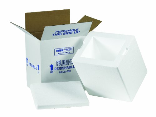 Aviditi 227C Insulated Shipping Containers, 12"L x 10"W x 7"D