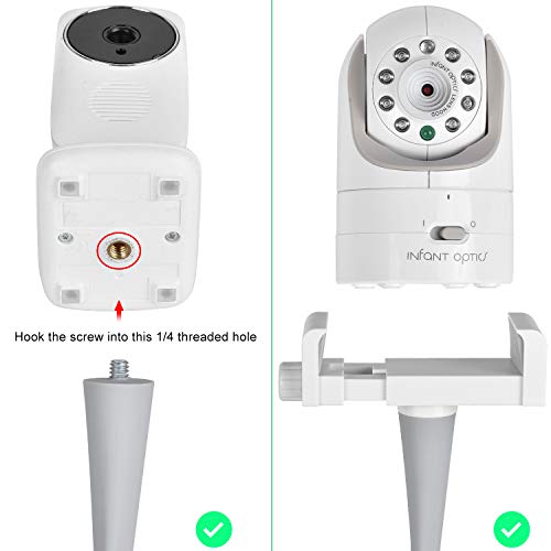 Baby-Monitor-Mount-Camera-Shelf-Compatible-with-Infant-Optics-DXR-8-and-Most-Other-Baby-MonitorsUniversal-Baby-Camera-HolderAttaches-to-Crib-Cot-Shelves-or-Furniture-Gray