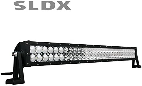 SLDX 32inch 180W LED Light Bar Black Spot&amp;Flood Combo Beam for Wrangler,UTV,ATV,SUV,Offroad 6500K IP68