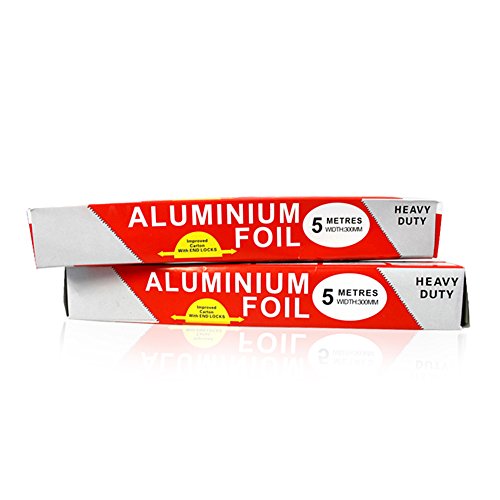 Ohomr Thick Heavy Duty Household Aluminum Foil Roll Bbq Grill Food Pack Roasting Oven Baking Wrap Gadgets Kitchen Wraps & Baking Need 0.35m 1pcs - Thumbnail 2