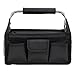 Everything Mary Black Deluxe Craft Storage Box - Organizer Bin for Tools, Crafts, Home, Garage, Make-Up, Desk, Nursery, Supplies Storage Bin with Metal Handle for Travel