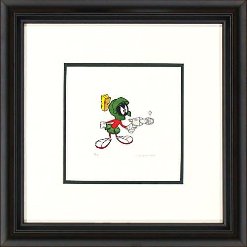 World Wide Art Marvin the Martian:The Ray Gun Hand Colored Original Etching LE of 500 - NEW Conservation Framed Medium Size with COA - Published by Sower and Reiser