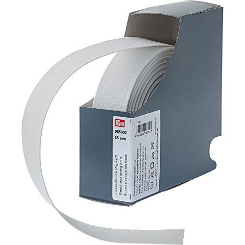 Prym Elastic Band Strong 35 mm White, 72% polyester, 28% ED