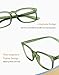 TIJN Blue Light Blocking Glasses Square Nerd Eyeglasses Frame Anti Blue Ray Computer Game Glasses