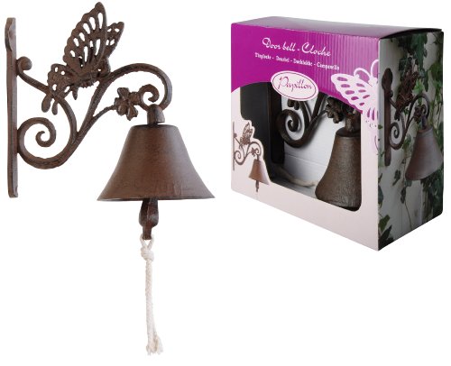 Click Here to See More Images Esschert Design USA Cast Iron Butterfly Doorbell