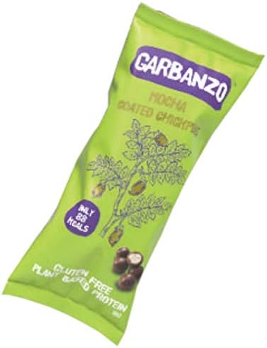 Garbanzo Mocha Chocolate Covered Chickpea 18g (Pack of 12)
