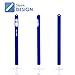 ABA iTec Apple Pencil Case Skin for iPad Pro Pen 9.7 & 10.5 with Premium Comfort with Soft Grip the Best Apple iPencil Accessory - Silicone Sleeve Cover with Cap Holder (Blue)