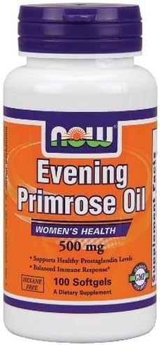 Now Evening Primrose Oil 500mg 100 Softgels, Women's Health, Fresh (1)
