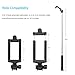 Tsevinsek Selfie Stick Extendable Wired Self-portrait Monopod for iPhone 6/6 Plus, Samsung Galaxy S8/S7/S6/Edge Cell Phone, Note 5/4, Nexus 6P, LG G5, Moto X/G and other Android Smartphones