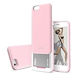 DesignSkin Slider 3-Layered TPU PC Storage Slot Sliding Case for iPhone 6S Plus / 6 Plus - Baby Pink