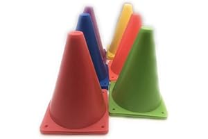 OOJAMI 18 Plastic Traffic Cones with Carry On bag,