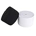 eBoot 2 Inches Wide Elastic Bands Spool Sewing Band Flat Elastic Cord, 5.5 Yard, White and Black, 2 Pieces