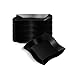 WAVEWARE PLASTIC PARTY DISPOSABLE PLATES | 6 Inch Black Hard Square Wedding Dessert Plates, 40 Ct | Elegant & Fancy Heavy Duty Hard Party Supplies Salad Plates for Holidays & Occasions