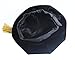 GraduationForYou Unisex Doctoral Graduation Tam Black Velvet 8-sided With Gold Bullion Tassel Satin Silk Band