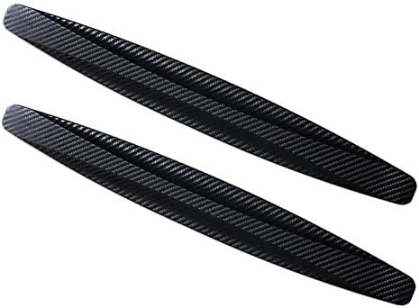 Yephets 1 Pair of carbon fiber Auto Car Bumper Guard Protection Anti-rub Edge Lip Anticollision (Black)