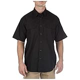 5.11 Tactical TacLite Pro Short Sleeve Tall Shirt, Black, Large