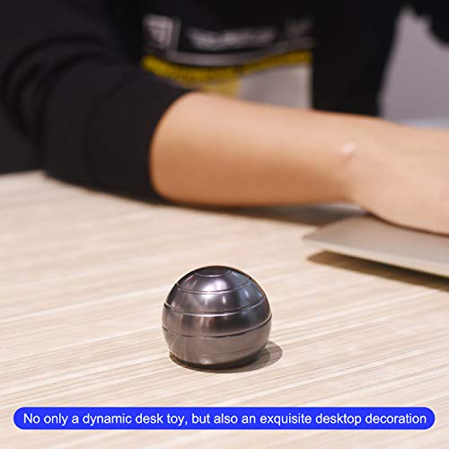 samisoler Desk Fidget Toys Stress Relief Visual Illusion Metal Globe