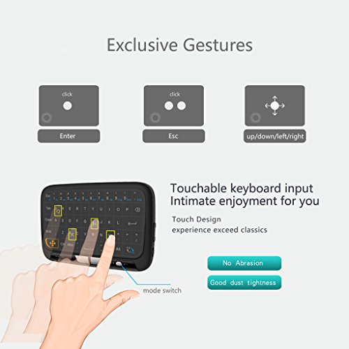 GMSP H18 Wireless Keyboard Air Mouse Full Touchpad 2.4GHz for Smart TV Box PC Android - Thumbnail 3