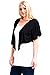 Modern Kiwi® Women's Plus Size Cascading Short Sleeve Bolero Cardigan (1X-4X)