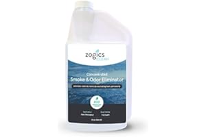 Zogics Smoke & Odor Eliminator – Odor Remover and Deodorizer, Concentrated, Commercial Strength Formula, Makes 32 Quarts of Cleaner - Meets ECOLOGO Standards (32oz)