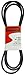 Swisher 5058 122-Inch Belt - Fits select Swisher 60-in Trailmowers and ZTR Mowers - Black/Blue