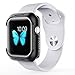 Pobon Compatible with Series 4 & Series 5 Apple Watch 44mm Case, All-Around Shock-Proof TPU Bumper Cover Protector Case Fit for iWatch 44mm (Black-Grey)