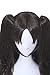 ROLECOS Tohsaka Rin Cosplay Wigs Womens Long Wavy 2 Ponytails Synthetic Wig Dark Brown