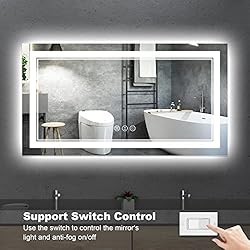 ISTRIPMF 55 x 30 Inch LED Bathroom Mirror, Backlit